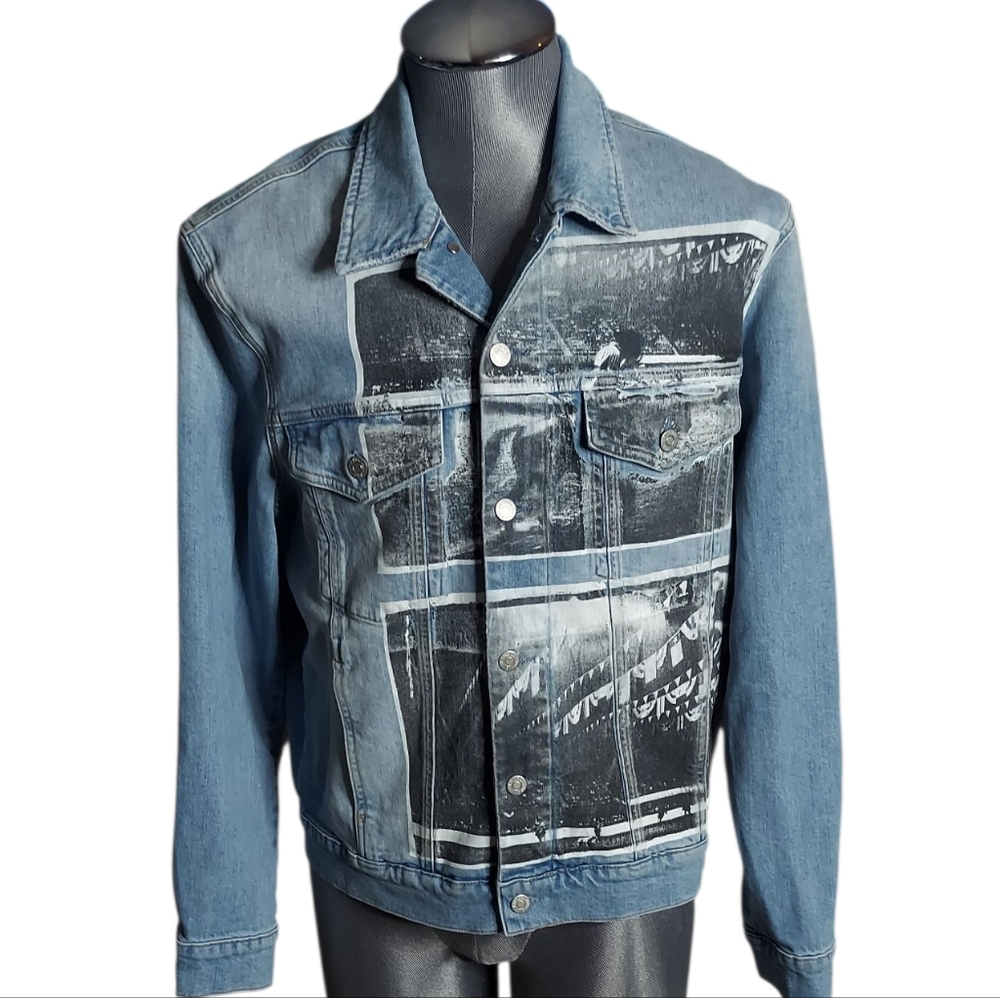 Calvin Klein X Raf Simons | Andy Warhol | Rodeo Photo | Denim Jacket | Slim - Picture 15 of 15